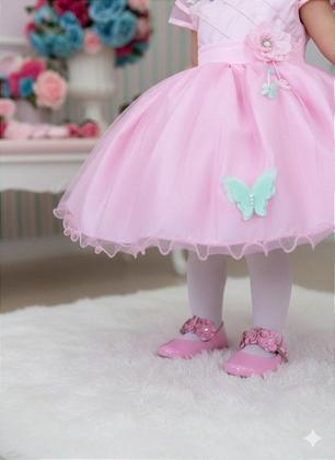 Imagem de Vestido Marie Rosa Jardim Encantado com Flores