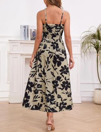 Imagem de Vestido maxi Annebouti, verão, primavera 2025, estampa floral