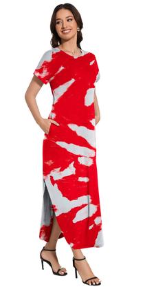 Imagem de Vestido maxi Jeqeocafy feminino, verão de 2025, gola redonda, manga curta