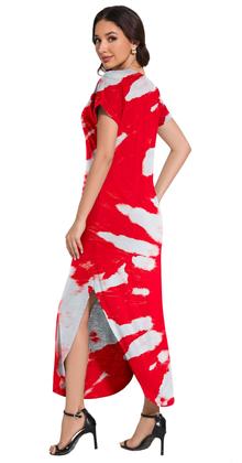 Imagem de Vestido maxi Jeqeocafy feminino, verão de 2025, gola redonda, manga curta