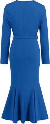 Imagem de Vestido maxi Miss Nedime, festa de casamento, cetim, sem mangas