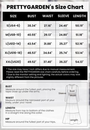 Imagem de Vestido maxi PRETTYGARDEN Floral Spring 2025 com decote em V para mulheres