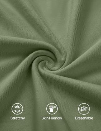 Imagem de Vestido maxi ZESICA 2025 sem mangas com gola redonda com bolsos verdes