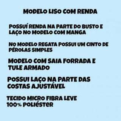 Imagem de Vestido Menina Infantil Luxo Renda Laço Feito Rosa