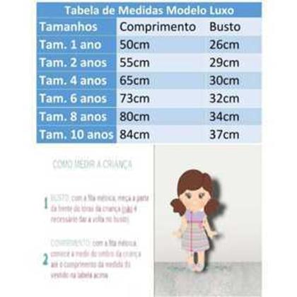 Imagem de Vestido Menina Infantil Luxo Renda Laço Feito Rosa