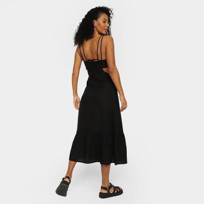 Imagem de Vestido Mercatto Midi Recorte Frontal Decote V