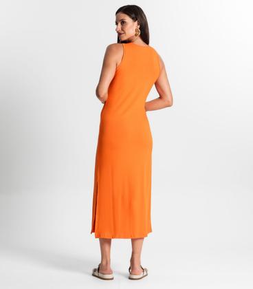 Imagem de Vestido Midi Em Molecotton Rovitex Laranja