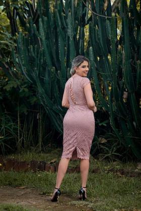 Imagem de Vestido Midi Feminino Eventos Casamento Elegante Chique