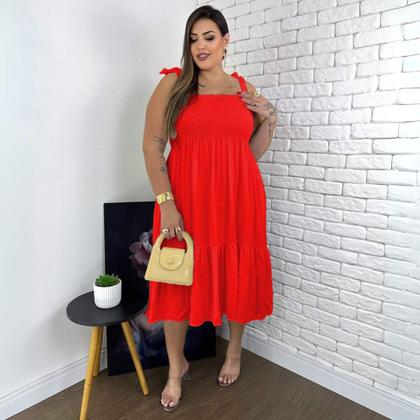 Imagem de Vestido Midi Feminino Para Gestantes Plus Size