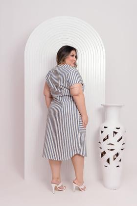 Imagem de Vestido Midi Feminino Slim e Plus
