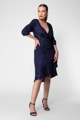 Imagem de Vestido Midi Lina - Azul Marinho