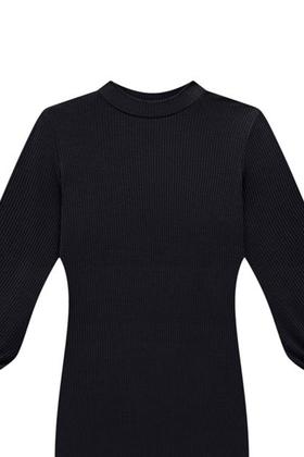 Imagem de Vestido Midi Lunender Manga Longa Preto