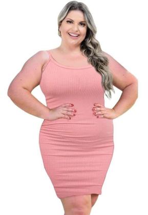 Imagem de Vestido Midi Moda Evangélica Canelado Plus Size do M ao G2