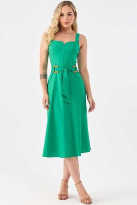 Imagem de Vestido Midi PKS Linho Verde