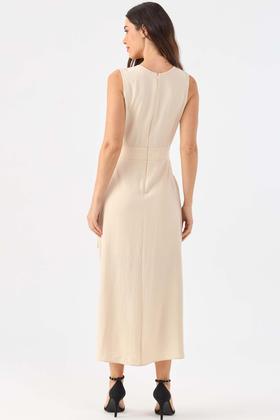 Imagem de Vestido Midi PKS Pareô Bege