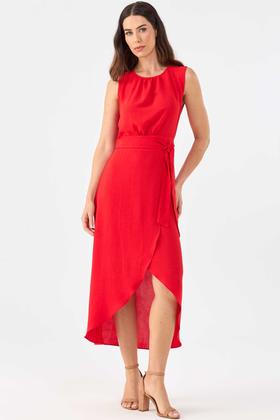 Imagem de Vestido Midi PKS Pareô Vermelho