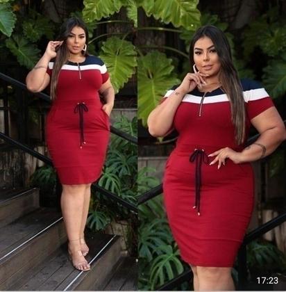 Imagem de Vestido Midi Plus Size Aurora Moda Evangélica Feminina