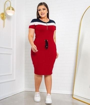 Imagem de Vestido Midi Plus Size Aurora Moda Evangélica Feminina