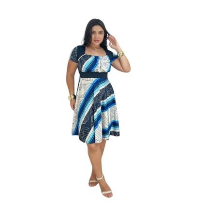 Imagem de Vestido Midi Plus Size Jéssica Moda Evangélica Feminina