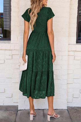 Imagem de Vestido midi PRETTYGARDEN com estampa floral de verão 2025 para mulheres