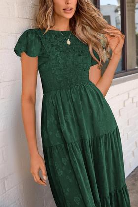 Imagem de Vestido midi PRETTYGARDEN com estampa floral de verão 2025 para mulheres