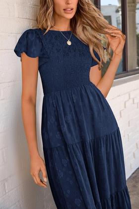 Imagem de Vestido midi PRETTYGARDEN com estampa floral de verão 2025 para mulheres