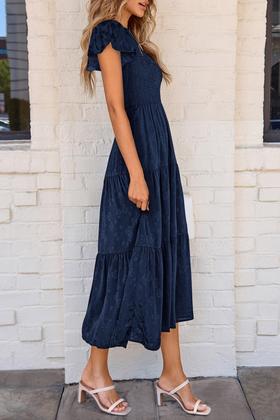 Imagem de Vestido midi PRETTYGARDEN com estampa floral de verão 2025 para mulheres