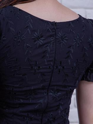 Imagem de Vestido Midi Rodado Malha Lese Algodão Evangélico Festa