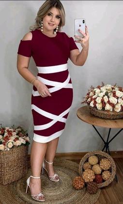 Imagem de Vestido Midi X Moda Feminina Evangélica