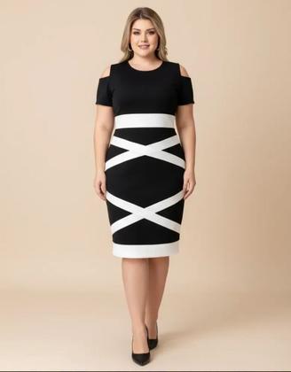 Imagem de Vestido Midi X Moda Feminina Evangélica