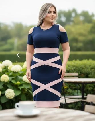 Imagem de Vestido Midi X Moda Feminina Evangélica