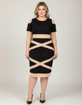 Imagem de Vestido Midi X Moda Feminina Evangélica