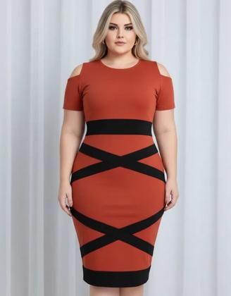 Imagem de Vestido Midi X Moda Feminina Evangélica
