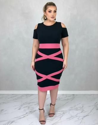 Imagem de Vestido Midi X Moda Feminina Evangélica