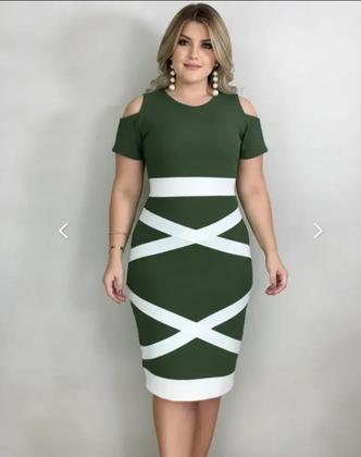 Imagem de Vestido Midi X Moda Feminina Evangélica