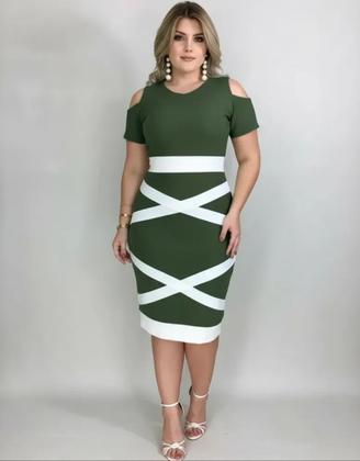 Imagem de Vestido Midi X Moda Feminina Evangélica
