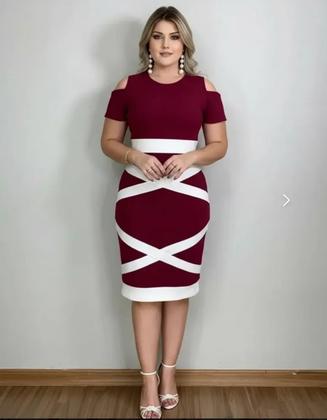Imagem de Vestido Midi X Moda Feminina Evangélica