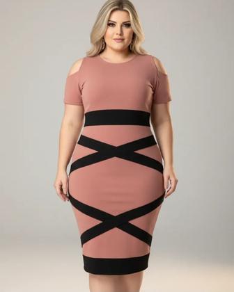 Imagem de Vestido Midi X Moda Feminina Evangélica