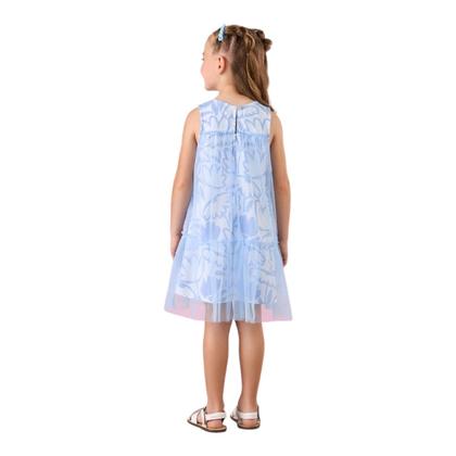 Imagem de Vestido mon sucré infantil azul fundo mar petals 3125036