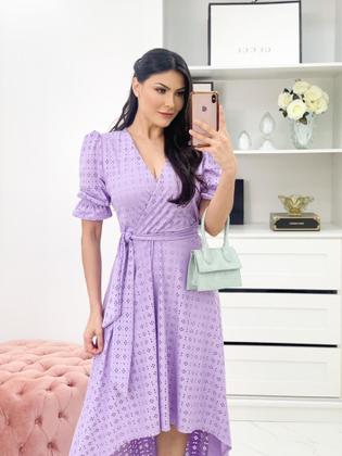 Imagem de Vestido Mullet Com Calda Longa Moda Cristã Plus Size Eg
