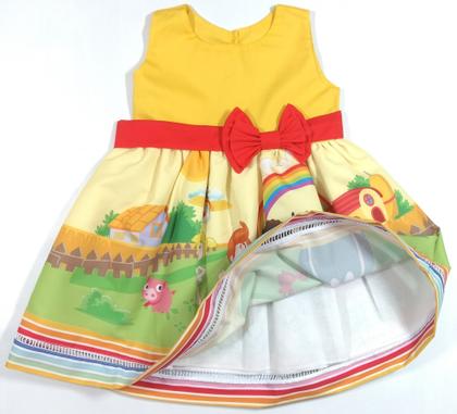 Imagem de Vestido Mundo Bita Fazendinha infantil festa