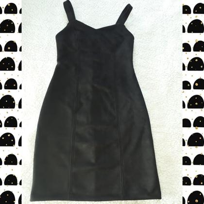 Imagem de Vestido outono-inverno curto camurça suede scuba M (42/44)