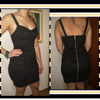 Imagem de Vestido outono-inverno curto camurça suede scuba M (42/44)