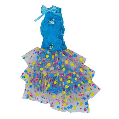 Imagem de Vestido Para Boneca - Doll Dress Kit 2 Looks - Azul c/ rosa