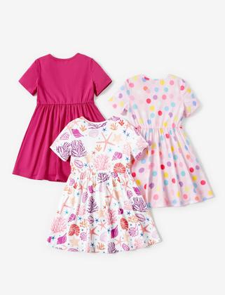 Imagem de Vestido PATPAT para menina com estampa floral de 3-4 anos