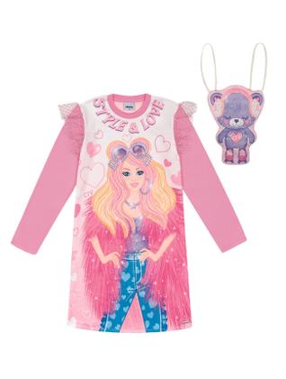 Imagem de Vestido Pinkmood Com Mochila Urso Rosa Catavento