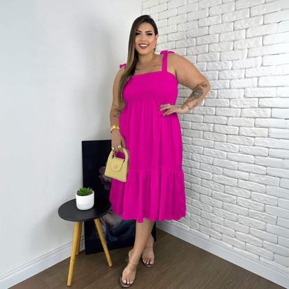 Imagem de Vestido Plus Size Estilo Verão Com Design Elegante E Confortável