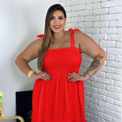 Imagem de Vestido Plus Size Estilo Verão Com Design Elegante E Confortável