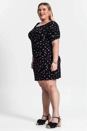 Imagem de Vestido Plus Size Feminino com Cinto Secret Glam - Elegante e Confortável
