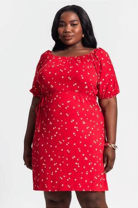 Imagem de Vestido Plus Size Feminino com Cinto Secret Glam - Elegante e Confortável